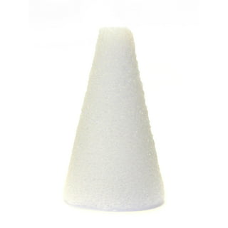 24 Pack Foam Cones for Crafts, DIY Art Projects, Handmade Gnomes, Trees,  Holiday Decorations (2 x 4 In, White) 