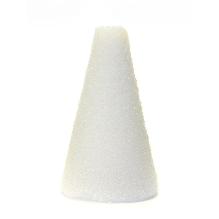 Styrofoam Cones 4 in., 2 1/2 in. (pack of 12)