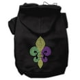 thumbnail image 3 of Pet, Dog  Cat Hoodie Rhinestone, "Mardi Gras Fleur De Lis", 3 of 7