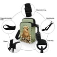 thumbnail image 5 of HELLHERO Capybara Daisy Frame Double Zipper Cross Body Purse for Women Daily Use Sling Bag Polyester 4.33x1.97x7.09, 5 of 7
