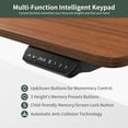 thumbnail image 6 of CubiCubi 48'' x 24'' Height Adjustable Electric Standing Desk Sit Stand Home Office Desk with Splice Board, Espresso, 6 of 8