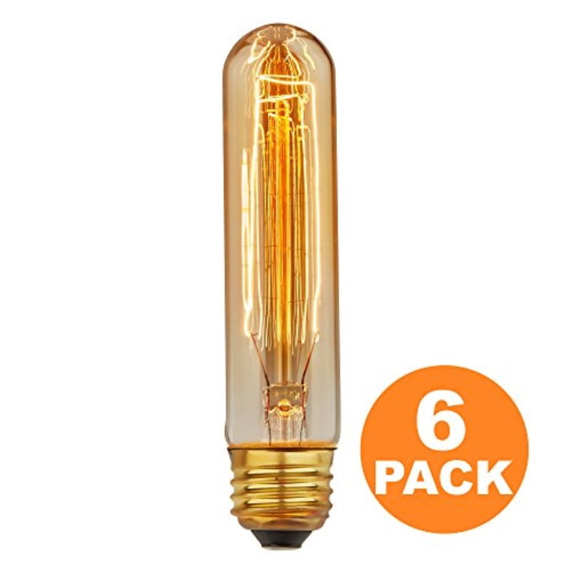 Edison Light Bulbs 6pcs Vintage 40 Watt E26 Dimmable Incandescent Decorate Bulbs 