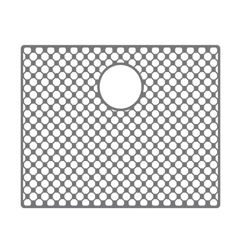 Silicone Sink Mat For Kitchen Nonslip Heat Resistant Design With Center Drain