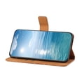 thumbnail image 5 of For IPhone 17 Pro Max 6.9" Ethnic Wind Embossed Strong Magnetic Attachment/Closure, Card Slots/Pocket, PU Leather Flip Wallet Case ﻿,Brown,For iPhone 17 Pro Max, 5 of 7