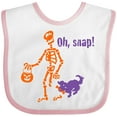 thumbnail image 3 of Inktastic Oh, Snap Skeleton Boys or Girls Baby Bib, 3 of 4