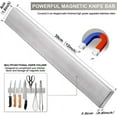 thumbnail image 2 of Qoosea Magnetic Knife Holder Strip for Wall 12 Inch Stainless Steel Magnetic Knife Bar with Multipurpose Use as Magnetic Tool Holder & Home Organizer, 2 of 13
