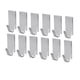 thumbnail image 1 of 12pcs adhesiva acero inoxidable Toalla toalla ganchos Bastidores ganchos de pared para cocina cuarto de baño, 1 of 8