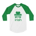 thumbnail image 1 of Tstars Boys Unisex Irish Shamrock St Patricks Day Clover Kids St Patricks Day Shirts Gift for Boys Irish Shirt Pride Proud Irish Toddler Raglan 3-4 Sleeve Baseball Tee, 1 of 5