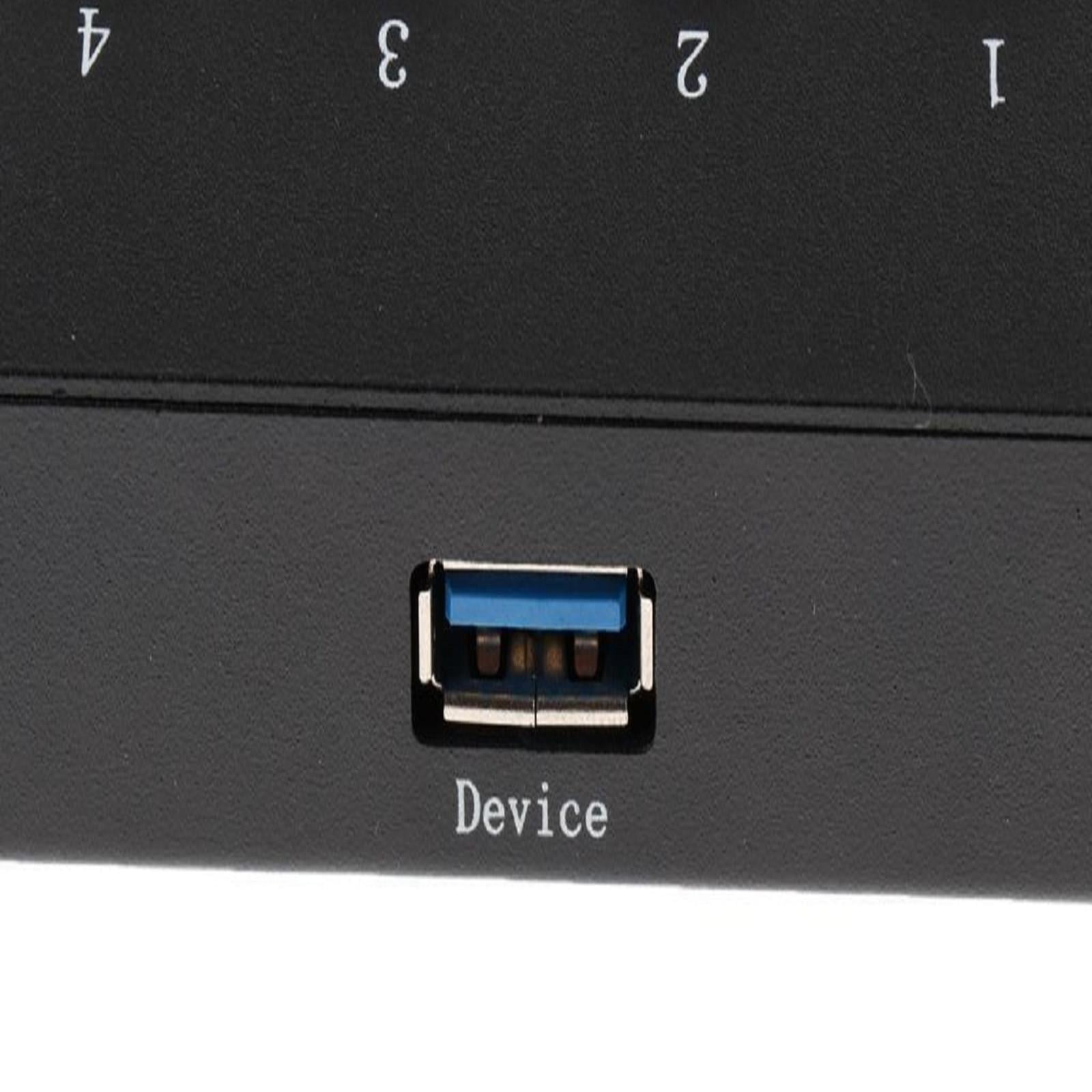 TAPDRA 4-in-1 USB 3.0 KVM Switch Fast Data Transfer, Easy Setup, Share USB Devices for Multiple Computers