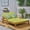 Teak+Green, variant on Harper & Bright Designs Outdoor Double Chaise Lounge, Patio Acacia Wood Lounge Chair with Adjustable Backrest, 2 Person Sun Lounger with Cushion for Beach Garden, Teak + Green