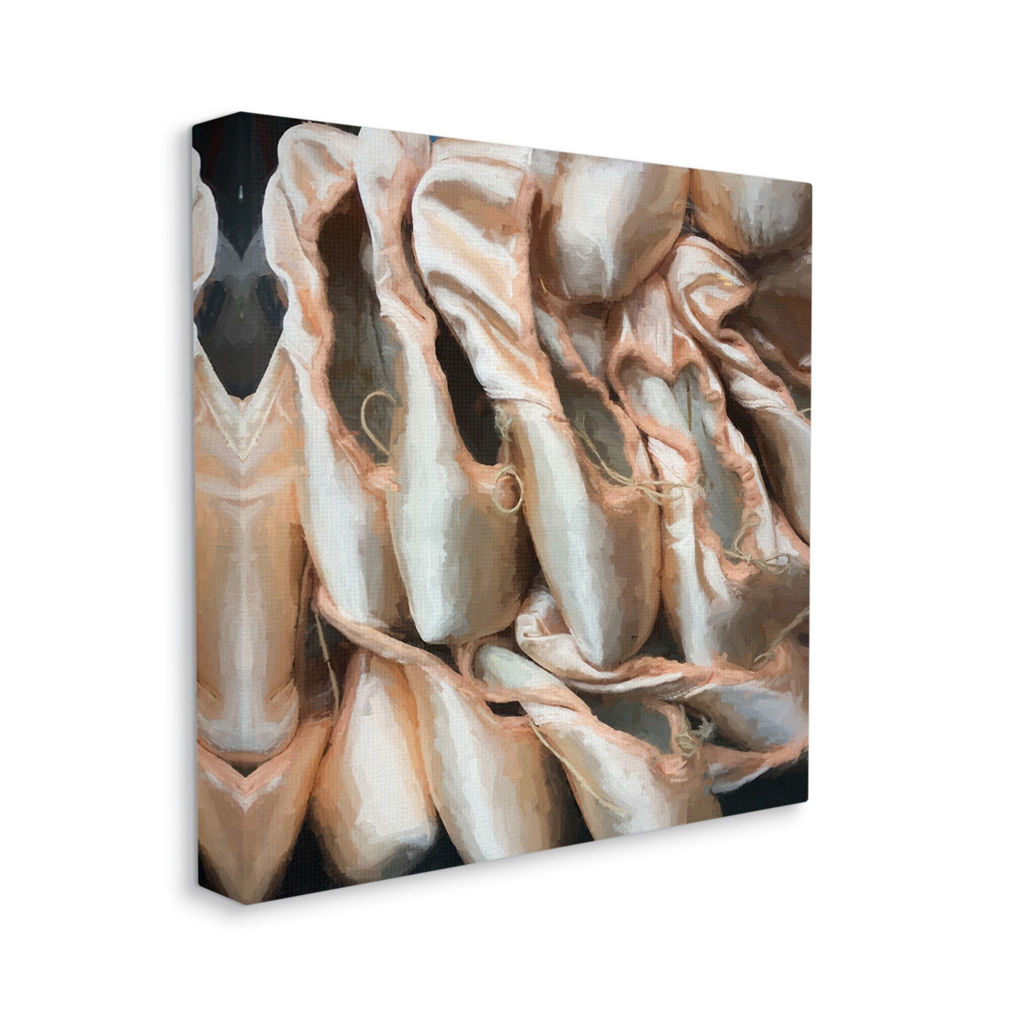 Stupell Industries Ballet Slippers Dancer Pointe Shoes Painting Painting Gallery Wrapped Canvas Print Wall Art, Design by Graffitee Studios