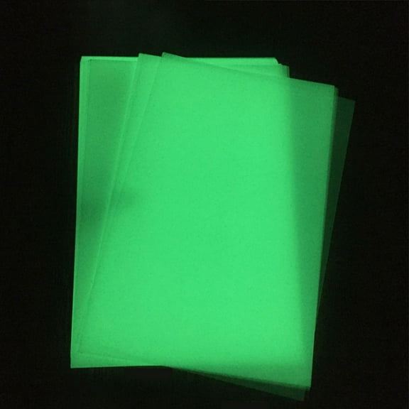 FRCOLOR 4 Pcs Glow Paper Luminous Heat Shrinkable Sheet Handicraft Making Sheets