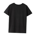 thumbnail image 3 of Camiseta para mujer, camiseta transpirable con cuello redondo para mochilero, compras, uso diario, viaje XL, 3 of 7