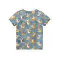 thumbnail image 6 of Cute Teen Girl Shirts Size 6 Short Sleeve Funny Animal Print Clothes for Teen Girls Tee Shirts Summer Trendy Kids Shirts Crew Neck Shirts Blue 11-12 Years, 6 of 6