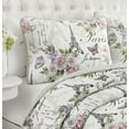 thumbnail image 4 of CEDAR COURT Paris Floral Pink 2-Piece All-Season Reversible Cotton Quilt Set - Twin, 4 of 7