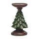 thumbnail image 2 of Candelabro de árbol de Navidad con base de madera, decoración europea de resina, centro de mesa creativo, soporte de vela artesanal ecológico, adorno festivo para el hogar., 2 of 5