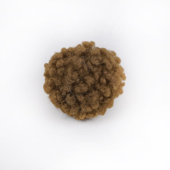XmhyTop-A 10Pcs Crafts Pom Poms Balls, 4-5cm (1.5-1.9Inch)with Elastic Loop for Keychain Knitting Hats Arts Crafts Decorations,Brown