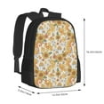 thumbnail image 3 of Daiia Retro 70s 60s Flower Backpack for Men and Women -Durable Backpack Large Capacity, Water-Resistant Bag with Adjustable Straps and Laptop Compartment, 3 of 9