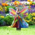 thumbnail image 4 of RuiJiao Vibrant 2D Fairy Garden Stake - Colorful Female Celestial Figure for Outdoor and Courtyard Decor, Flat Design for Easy Insertion, Perfect for Enhancing Garden Scenes, 4 of 8
