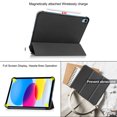thumbnail image 6 of Tarise Case for iPad 10th Generation 10.9 inch 2022 Slim Thin Lightweight Stand Tri-fold Folio Smart Magnet Cover with Auto Wake/Sleep PU Leather Hard PC Back Shockproof Case for iPad 10th Gen, Black, 6 of 9