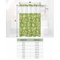 thumbnail image 6 of No Hook Shower Curtain with Snap in Liner, Sunflower Flowers Pattern Green Hotel Shower Curtains for Bathroom, Washable Shower Curtain Liner Set with Mesh Top Window, 48"x72", 6 of 6