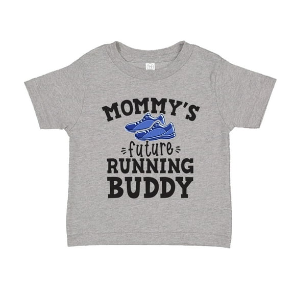 Mommy's Future Running Buddy Toddler T-Shirt 2T Athletic Heather