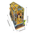 thumbnail image 4 of Book Kits For Adults Miniature Dollhouse Kit For Teens DIY Crafts For Adults Bookshelf Garden With LED Light For Family And, 4 of 4