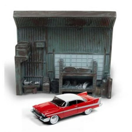 1958 Plymouth Fury Darnell S Garage Interior Diorama From Christine 1983 Movie 1 64 Model By Johnny Lightning