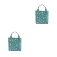 thumbnail image 3 of Injueey Bolsa de almuerzo reutilizable portátil, fiambrera aislada, tela de lona con papel de aluminio, bolso de mano para almuerzo para mujeres/hombres verde y 1 # 2piezas Injueey CBP106726, 3 of 5