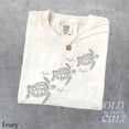 thumbnail image 4 of Sea Turtle Trio Graphic Print T-Shirt | Vintage Ocean Wildlife Tee | Retro Marine Nature Unisex Top, 4 of 7