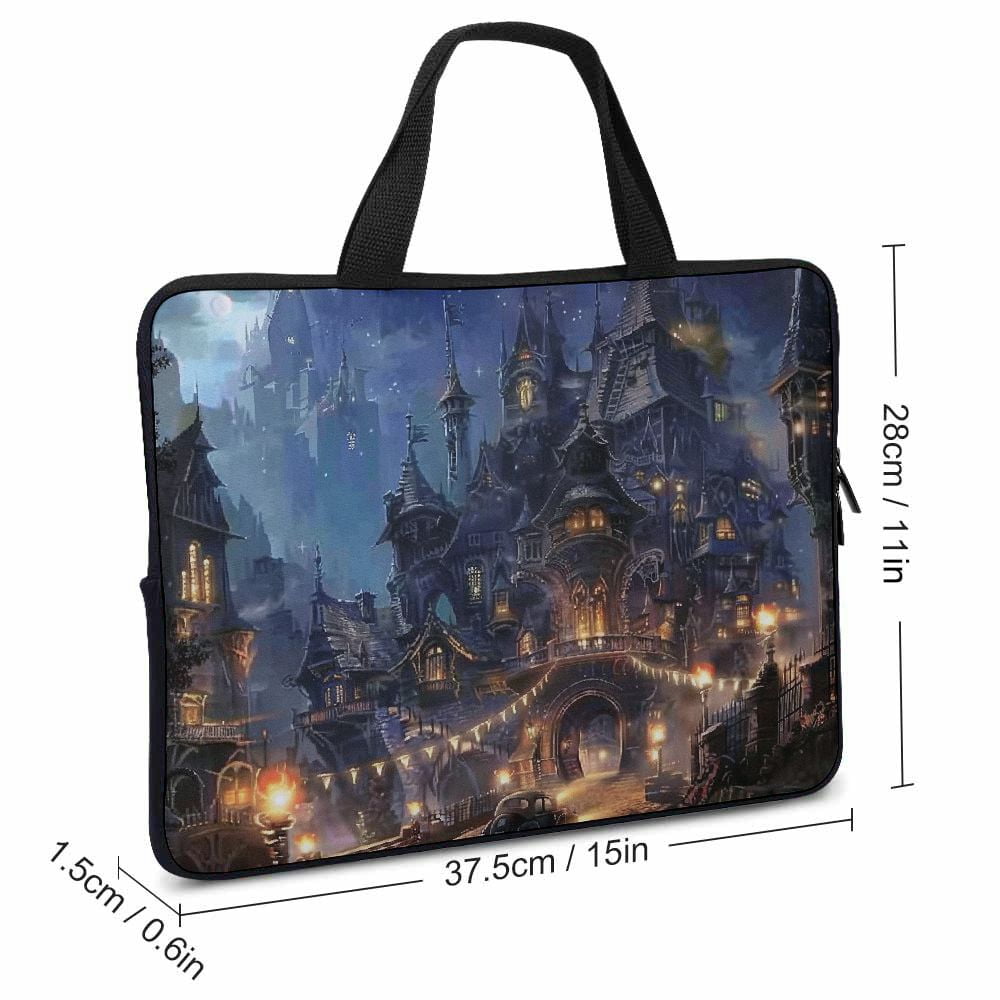JRXY Fantasy Art Laptop Carrying Bag Diving Fabric Computer Protective Case 15inch