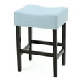 thumbnail image 6 of Noble House Pico 25.75" Fabric Backless Counter Stools, Set of 2, Light Blue, 6 of 9