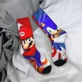 thumbnail image 7 of Lsque Mario Printed Men's Crew Socks, Soft Durable Breathable Moisture-Wicking with Odor Control Cotton socks, 7 of 7