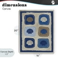 thumbnail image 4 of Stupell Industries Southwestern Nautical Block Shells Canvas Art, 16 x 20, by Julia Frost, 4 of 8