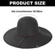 thumbnail image 2 of Sombrero de playa de borde grande para mujer, de 56 a 58 cm de circunferencia, para vacaciones en la playa, de verano, plegable, para viaje, 2 of 5