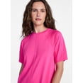 thumbnail image 5 of Time and Tru Women's Seamed Mini Dress with Short Sleeves, Sizes XS-XXXL, 5 of 6