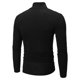 thumbnail image 5 of Camisa de manga larga con cuello alto de poliéster para hombre - Corte ajustado, color liso - Moda/deportivo - Tallas M-XXL, 5 of 5