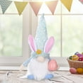 thumbnail image 2 of Riforla Easter Decoration Ornaments Rabbit Plush Doll Rudolph Doll Blue_001, 2 of 4