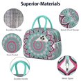 thumbnail image 4 of Tribal Boho Mandala Thermal Lunch Bag - Waterproof, Lightweight & Splash-Proof for Commuters, 4 of 6