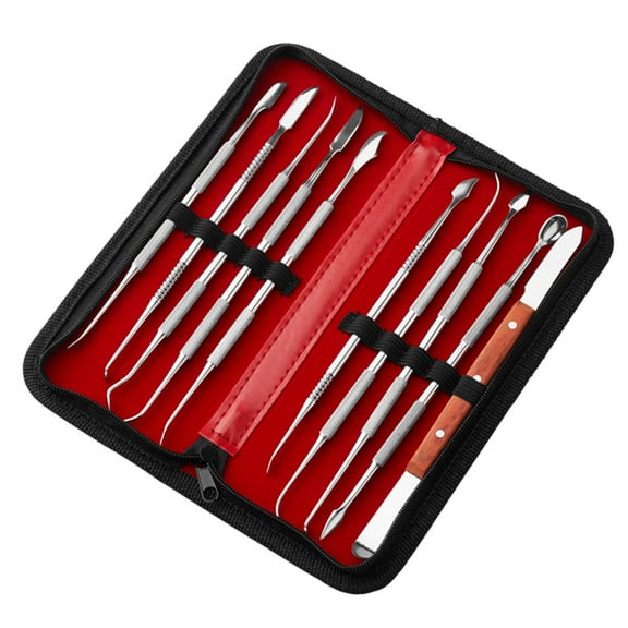 Spirastell Wax Carvers,Ended With Case 10pcs Stainless Steel Wax 10pcs Tool Kit Carver Kit With Set Wax Stainless Tools Precision And 10pcs Kit Wax Carvers 10pcs Kit Radirus