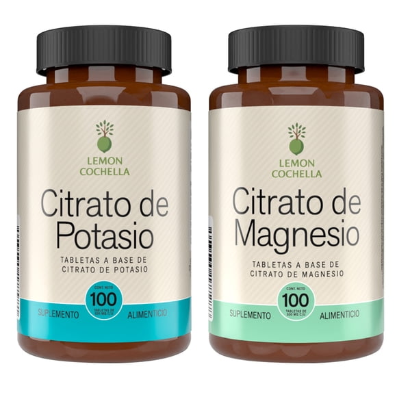 Combo Citrato de Magnesio y Citrato de Potasio