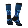 thumbnail image 3 of Goofa 2025 Happy New Year 5 Printed Men's Crew Socks, Soft Durable Breathable Moisture-Wicking with Odor Control Cotton socks, 3 of 9