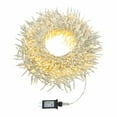 thumbnail image 5 of Kurt Adler 2000-Count Warm White LED Cluster Christmas Garland with Lights, 46 ft White Wire, 5 of 5