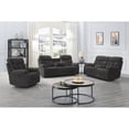 thumbnail image 6 of New Classic Furniture Bravo 3-Piece Fabric Power Living Room Set in Charcoal, 6 of 6