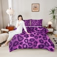 thumbnail image 4 of Castle Fairy Leopard Print 3-Piece Full Size Comforter Sets for Teens Boys Girls,Animal Cheetah Bedding Comforter Set,Abstract Fashion Modern Lightweight Bedding Sets,Ultra Soft Home Decor, 4 of 8