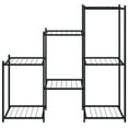 thumbnail image 3 of vidaXL Flower Stand 32.7"x9.8"x31.5" Black Iron, 3 of 5
