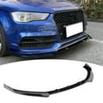 thumbnail image 4 of Front Bumper Lip Car Bumper Protector Black Front Bumper Lip Carbon Fiber Style Front Bumper Lip Front Bumper Lip Spoiler Chin Spoiler Diffusers Shovels Modification Fits For A3/S3, 4 of 8