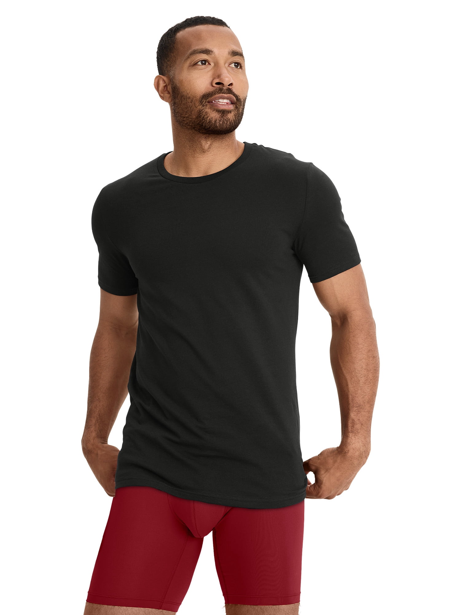 Jockey Essentials Cotton Stretch Crew Neck Undershirt - 3 Pack