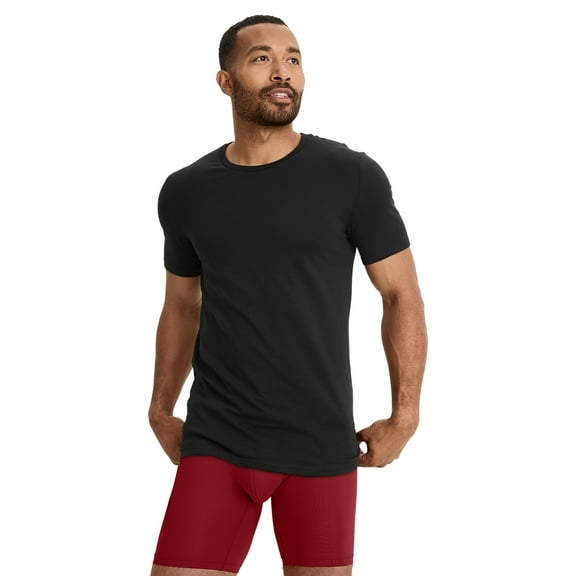 Jockey Essentials Cotton Stretch 3 pack Mens Crew Neck Undershirt