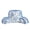 Blue, variant on Urban Shop Petals & Pearls 35"x 22" Blue Floral Backrest Pillow